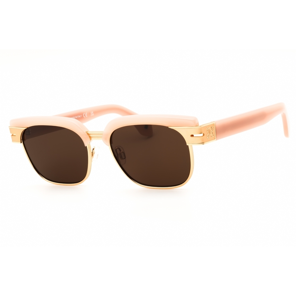 Palm Angels FORTUNA Sunglasses 6264 Camel Jelly acetate Rectangular